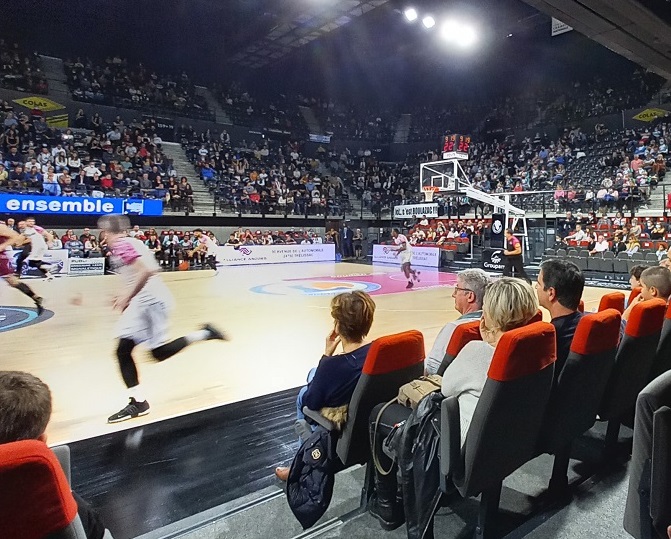 Salle du Palio soir de match de Basket 